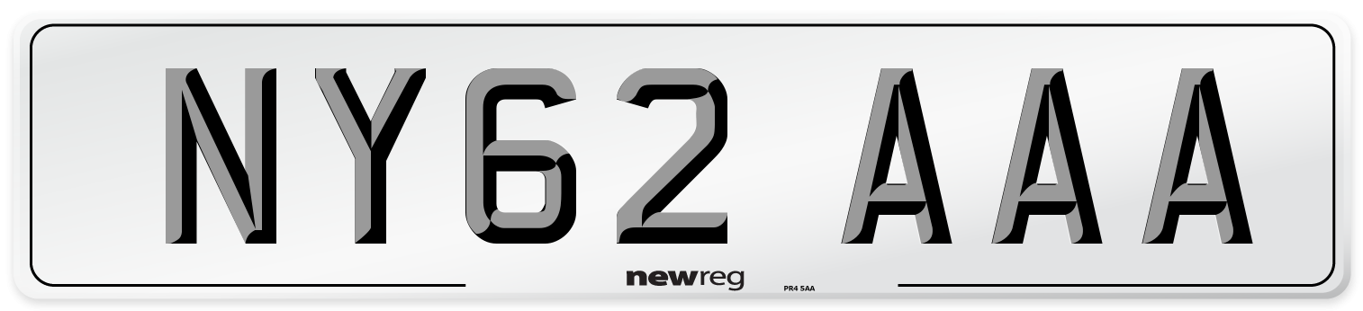 NY62 AAA Number Plate from New Reg